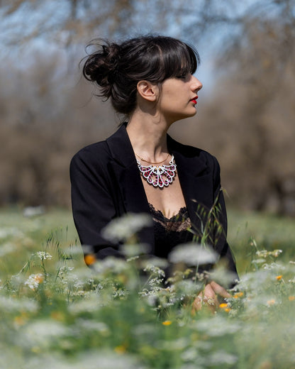 Festone: Collier in legno a forma di Luminaria Salentina