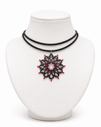 Rosone Otranto nero collana choker