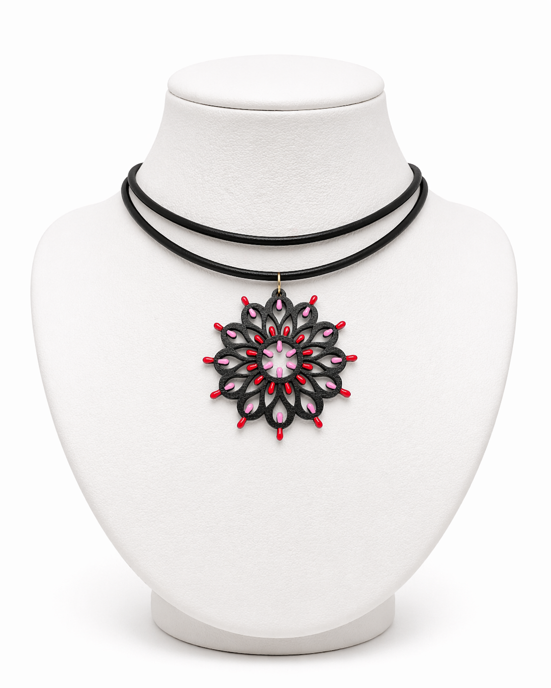 Rosone Otranto nero collana choker