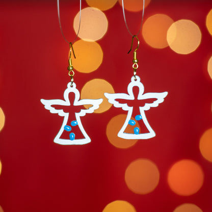 Angioletto: Orecchini in legno a forma di Luminaria Salentina