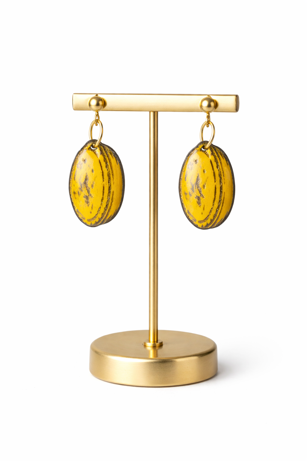 SET Pasticciotto: Orecchini e Collana Choker con pendente in legno