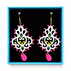 Long baroque earrings