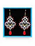 Long baroque earrings