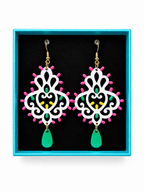 Long baroque earrings