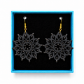Rosone Otranto total black orecchini