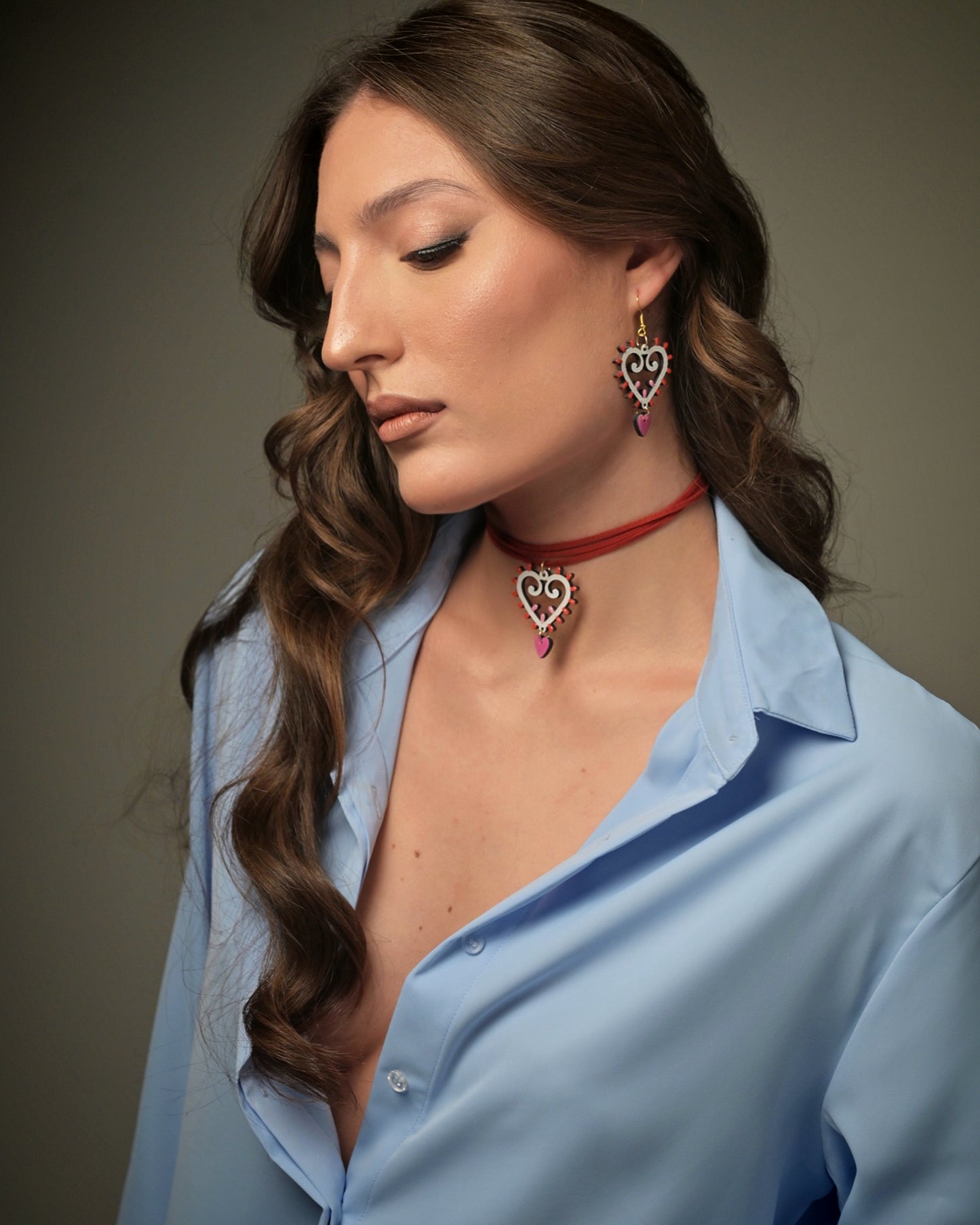 Collana Choker Cuore