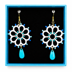 Daisy rosette earrings
