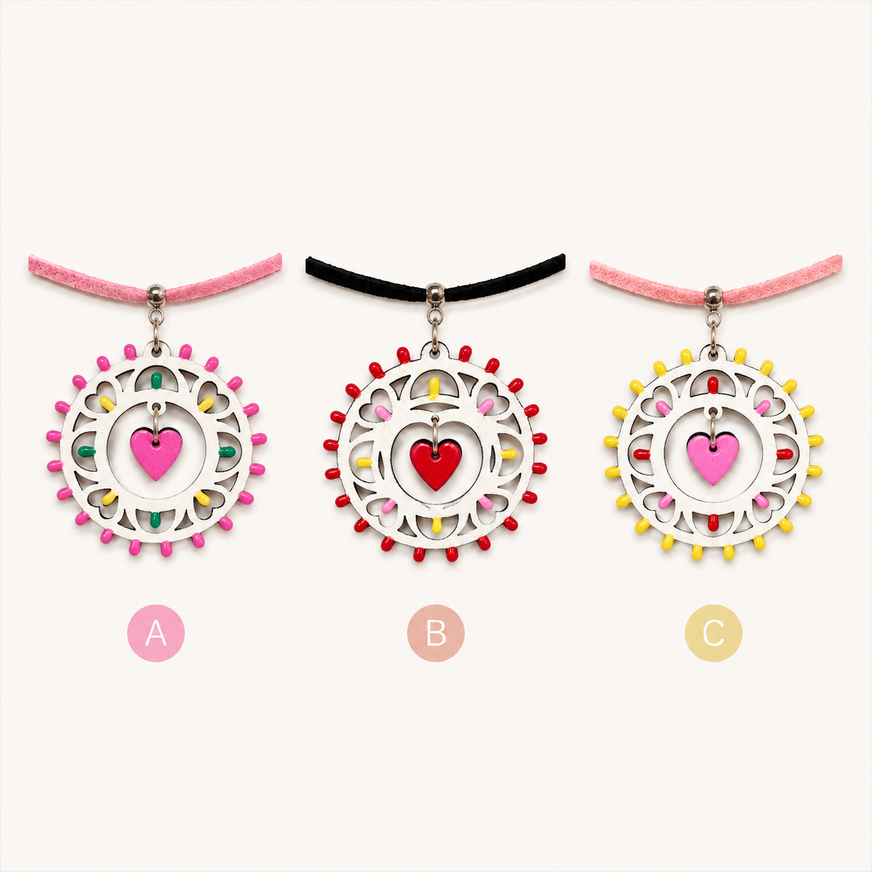 Tamburello collana choker