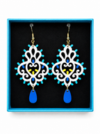Long baroque earrings
