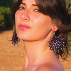 Large Otranto Black Rose Window: Salento Luminaria-shaped wooden earrings