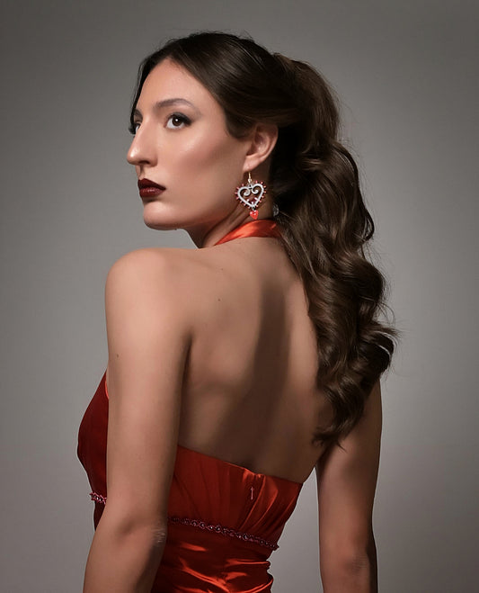 Cuore di Luce: Orecchini in legno a forma di Luminaria Salentina