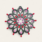 Rosone Otranto nero collana choker