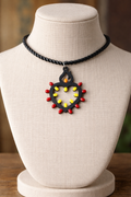 Cuore Sacro nero collana