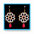 Daisy rosette earrings